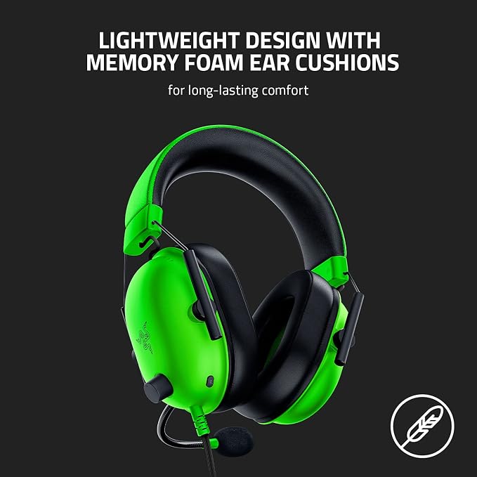 Razer BlackShark V2 X Gaming Headset, 3.5mm Audio Jack, Green - Image 6