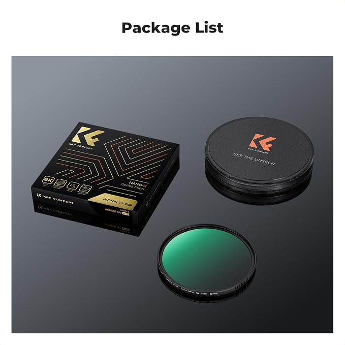 K&F CONCEPT 58mm Explosive-Proof MCUV Lens Protection Filter 28 Multi-Layer - Image 7