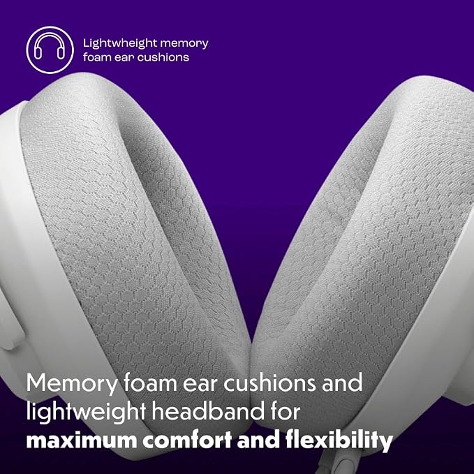 JBL Quantum 100M2 Wired Gaming Headset, Detachable Mic - White | Memory Foam Ear Cushions And 3.5 Mm Jack Work With PC, PlayStation, Xbox, Nintendo Switch For Immersive PC Gaming Sessions - Image 3