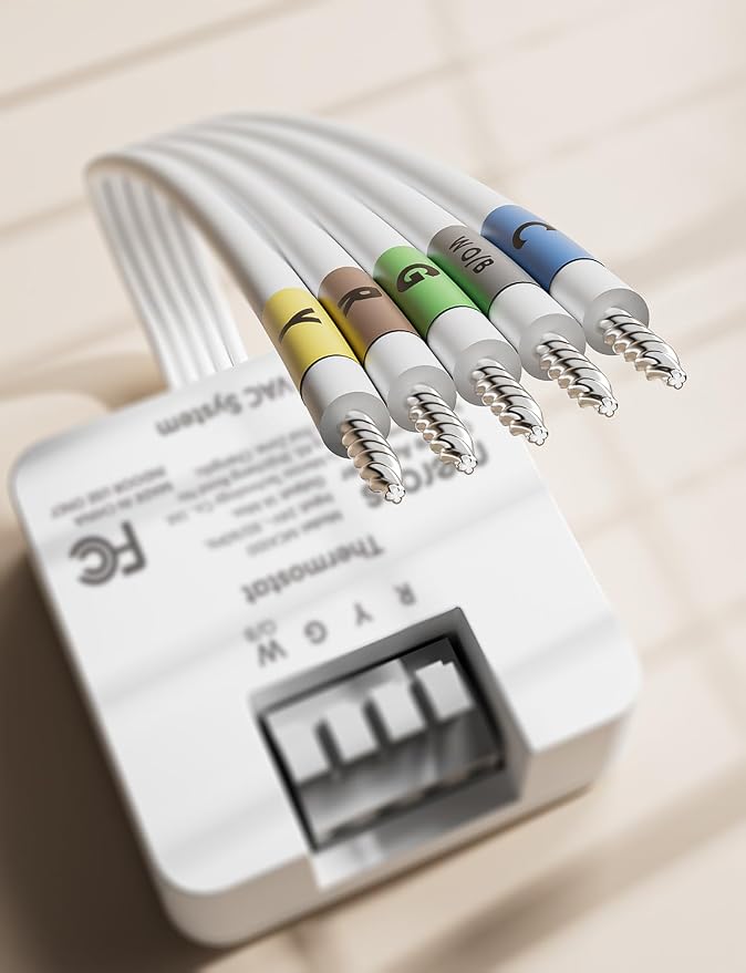 meross C Wire Adapter for Smart Thermostat, R Y G Wires Required, 16 in - Image 3