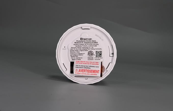 Heiman Smoke Detectors, Wireless Interconnected Photoelectric Battery Operated - Image 3