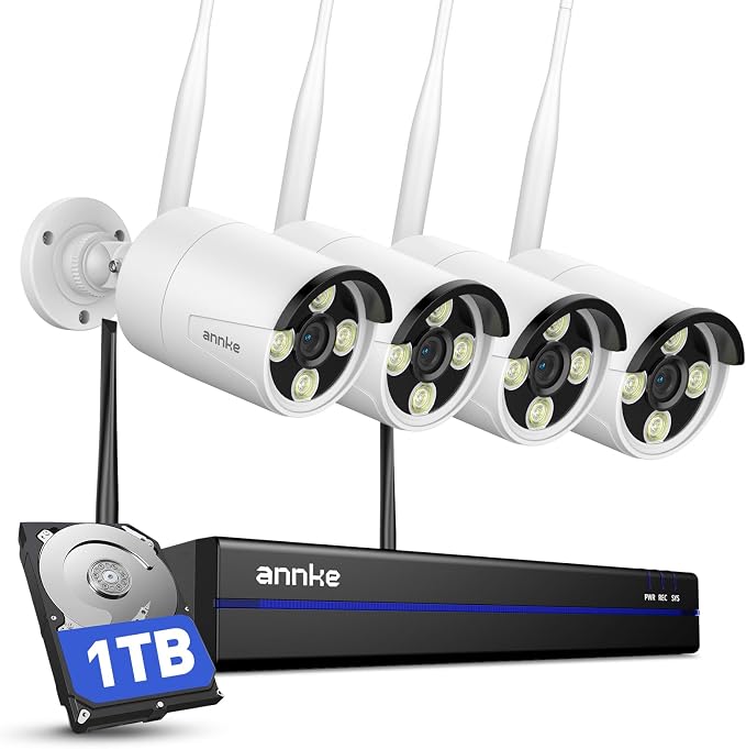 ANNKE 16CH Wireless Security Camera System, Expandable 4K NVR by ANNKE