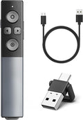2-in-1 USB Type C Presentation Clicker Wireless Presenter Remote Clicker by NinjaABXY