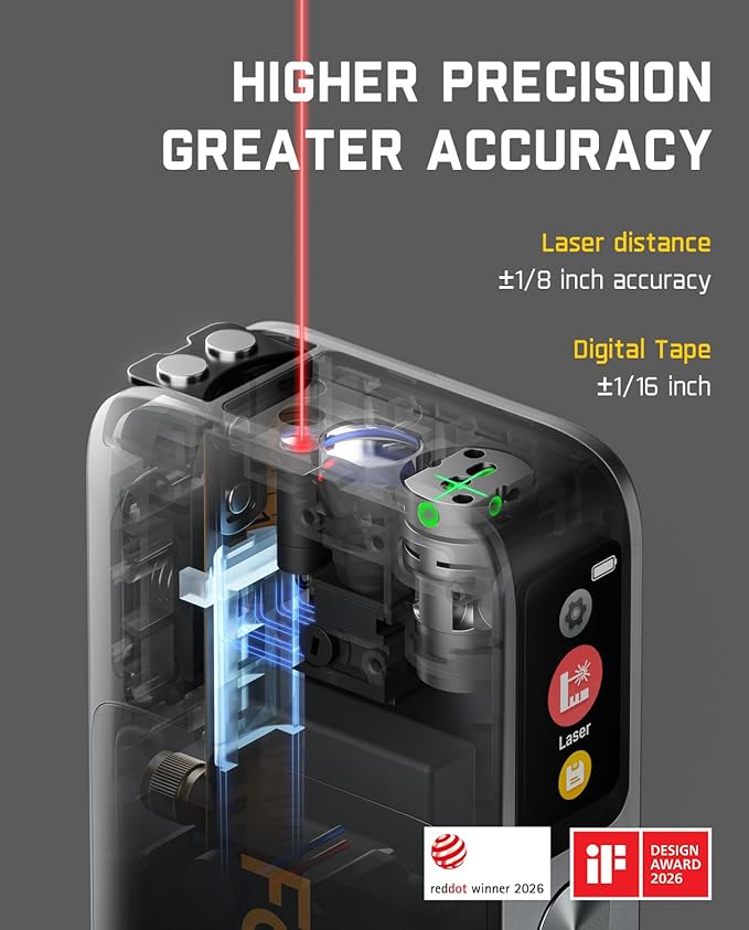 Fanttik A10 Apex 3-in-1 Digital Laser Tape Measure - Image 4