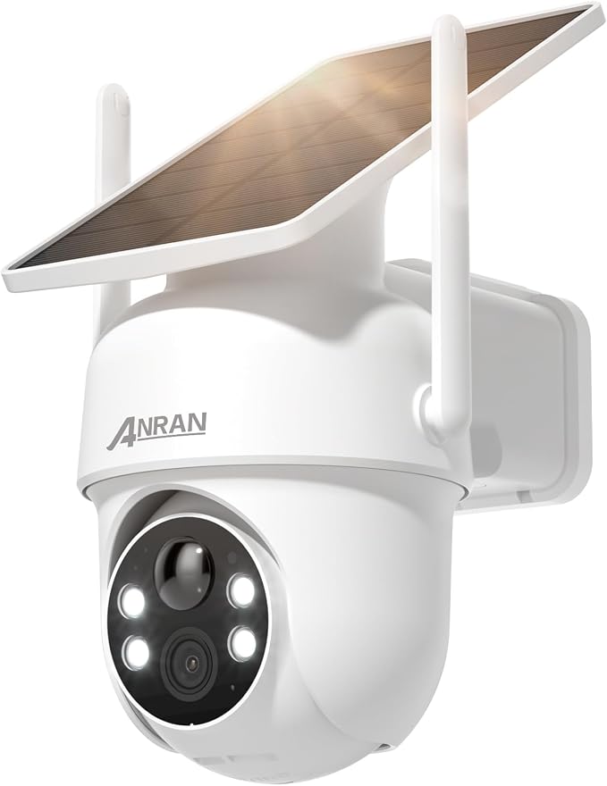 ANRAN 5MP Solar Security Cameras Wireless Outdoor, 2.4G WiFi Camera by ANRAN