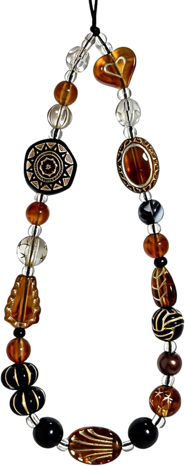 Cute Beaded Camera Wrist Strap for Phone, Digital Camera Charm Lanyard by CasaPopz