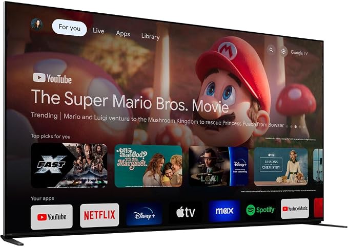 Sony BRAVIA 9 K75XR90 75 Inch 4K HDR Smart QLED Mini-LED TV (2024) Bundle with Deco Gear 4K HDMI 2.0 Cable w/Pure Copper Conductors x2 & CPS Exclusive 50 Month Protection Pack (BEACH-CPS-504000) - Image 3
