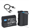 LP EN-EL15C Battery 2-Pack 2600mAh USB-C Fast Charging by LP