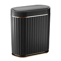 ELPHECO Black Bathroom Trash Can by ELPHECOUSA