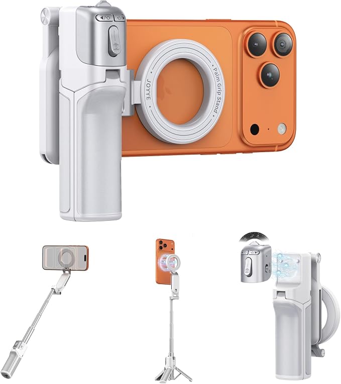 Magnetic Phone Camera Shutter Grip, Extendable Selfie Stick & Tripod Portable by JOYYE