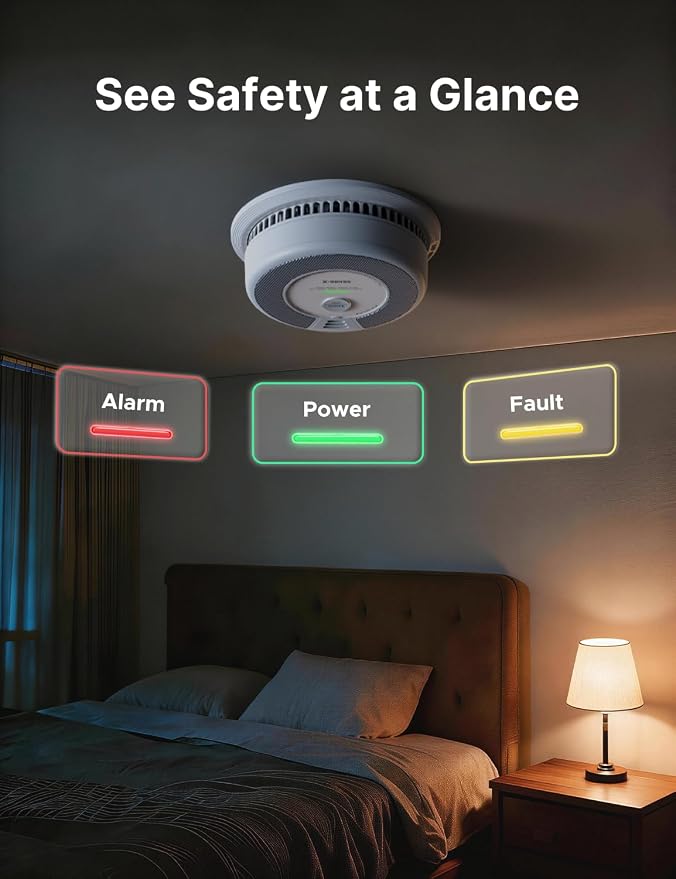 X-Sense Smoke Detector Carbon Monoxide Alarm Combo 10-Year Battery, UL 217 & UL - Image 5