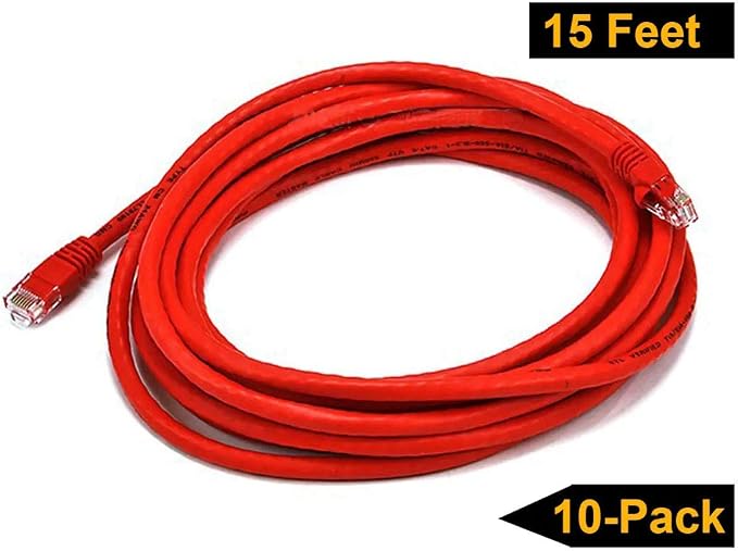 iMBAPrice® - 3ft Cat5e Network Ethernet Patch Cable - Red - Image 6