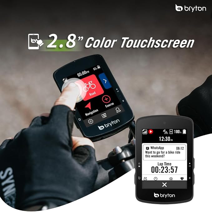 Bryton Rider S510 Sensor Bundle 2.8 Inch Color LCD Touchscreen GPS Bike/Cycling - Image 3