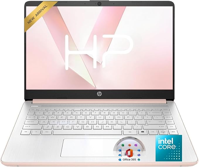 HP 14" Everyday Laptop • Copilot AI • Intel Processor • 4GB RAM • 64GB SSD + 1TB Cloud Storage • Microsoft 365 • Windows 11 • 2026 Edition • Fast Charge and Long Battery Life • Thin & Portable by Unknown