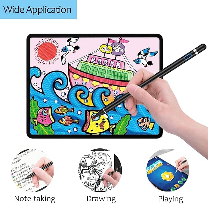 Stylus Pen for Touchscreen, DOGAIN iPad Pencil 1.5mm Fine Point Rechargeable - Image 6