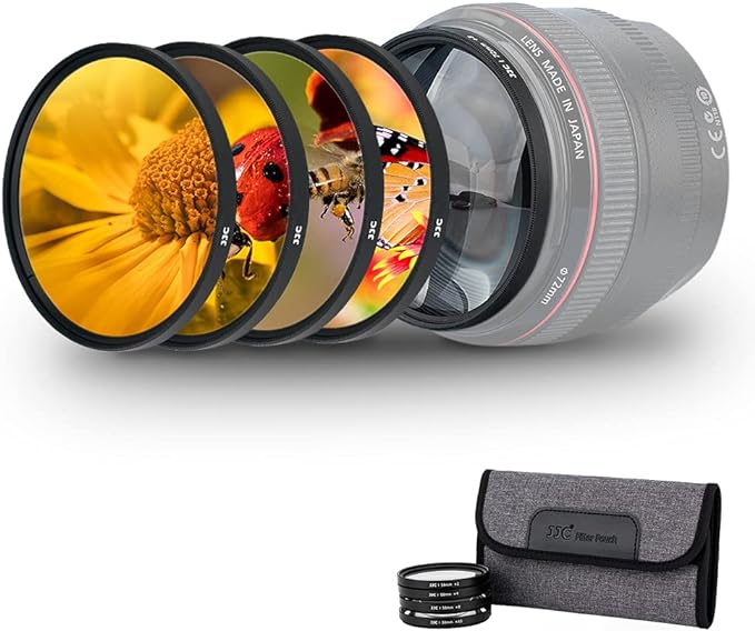 55mm Macro Close-Up Filter Set Macro Filter Accessory by JJC