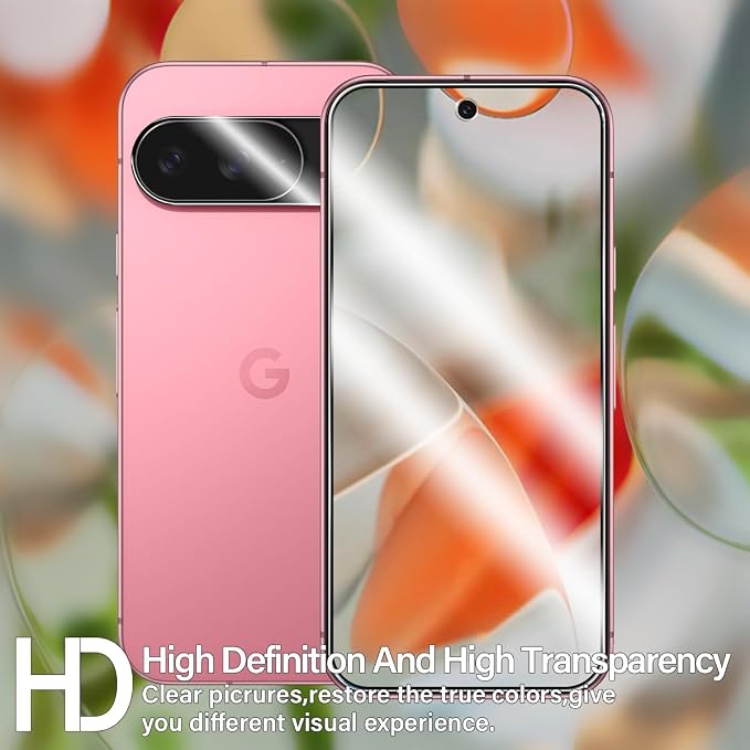 BIGFACE for Pixel 9 Tempered Glass Screen Protector + Camera Lens Protector - Image 6