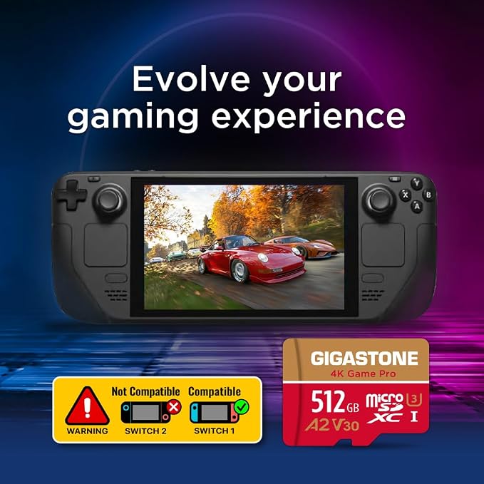 【for Switch 1 Only】 Gigastone 512GB Micro SD Card 2-Pack, 4K Game Pro, MicroSDXC - Image 7