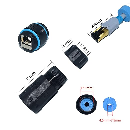 ZUZONG IP68 Waterproof RJ45 Coupler Shielded Pure Copper Ethernet Coupler - Image 3