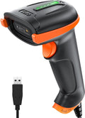 Tera Upgraded USB 1D 2D QR Barcode Scanner Wired, Officially Certified by Tera