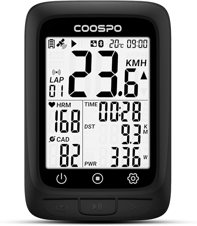 COOSPO Bike Computer GPS Wireless, ANT+ Cycling Computer GPS by COOSPO