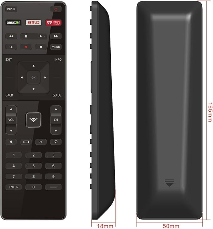 Vizio Xrt122 LED HDTV Remote Control for E Series E70-c3 E65-c3 E65x-c2 E60-c3 E55-c1 E55-c2 E50-c1 E48-c2 E43-c2 E40-c2 E40x-c2 E32h-c1 E32-c1 E28h-c1 E24-c1 E70c3 E65c3 E65xc2 - Image 2