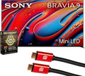 Sony BRAVIA 9 K75XR90 75 Inch 4K HDR Smart QLED Mini-LED TV (2024) Bundle with Deco Gear 4K HDMI 2.0 Cable w/Pure Copper Conductors x2 & CPS Exclusive 50 Month Protection Pack (BEACH-CPS-504000) by Unknown