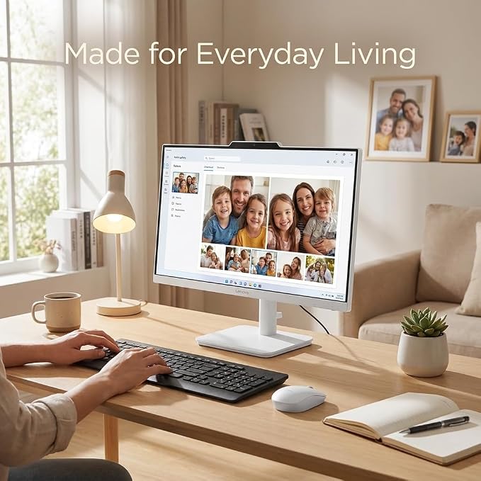 Lenovo 24 23.8" i3-N305 16GB 512GB SSD FHD IPS All-in-One Desktop Computer | WiFi 6, Bluetooth 5.2, Windows 11 Home, Keyboard & Mouse, Cloud Grey AIO for Home Office Work, Study and Video Calls - Image 7