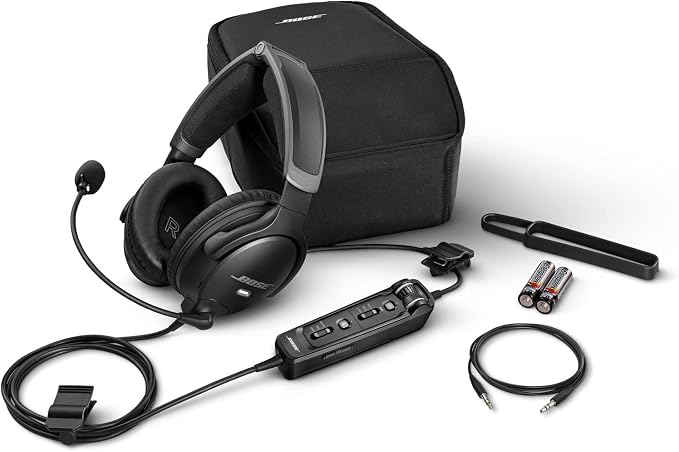 Bose A30 Bluetooth Aviation Headset - Lightweight Comfortable Design, Adjustable ANR and Noise Cancelling Microphone, [LEMO (6 pin)] – Black - Image 5