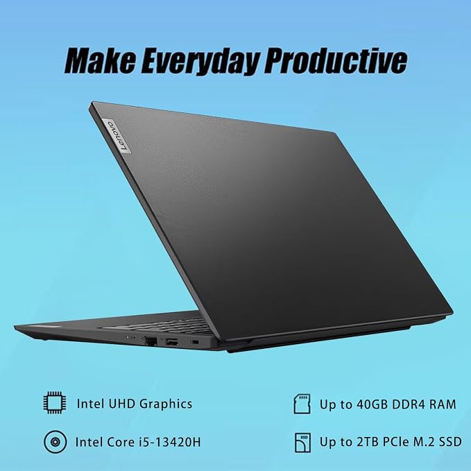Lenovo V15 Gen 4 Business Laptop, 15.6" FHD Display, Intel Core i5-13420H (Beat i7-1355U), HDMI, RJ45, Webcam, Numeric Keypad, Wi-Fi, Windows 11 Pro, Black (16GB RAM | 2TB SSD) - Image 3