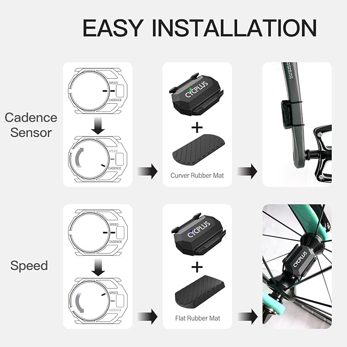 CYCPLUS Cycling Speed and Cadence Sensor Bluetooth & ANT+ Wireless Bike Cadence - Image 3