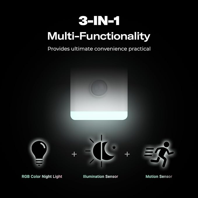 THIRDREALITY Smart Color Night Light 4 Pack, Matter Over WiFi, 3-1 - Image 3