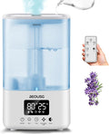 5L Top Fill Ultrasonic Humidifier,Cool Mist Humidifiers with Timer & Humidity Control for Bedroom, Baby, Large Rooms & Plants (White) by BEOUSG