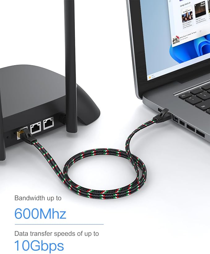 SNANSHI Cat 7 Ethernet Cable 100 ft - Image 4