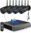 《130° Wide Angle & 4K Ultra HD》 Security Cameras Wireless Outdoor, Home WiFi by OHWOAI