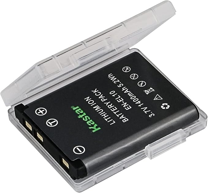 Kastar 2 Pack Battery for Nikon EN-EL10 and Nikon S60 S80 S200 S210 S220 S230 - Image 2