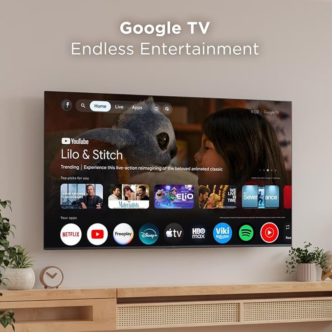 TCL 50" Q51K Q Series Q-LED 4K UHD HDR+ with Google TV Dolby Atmos + DTS Virtual:X, Motion Rate 240, AIPQ Processor, Auto Game Mode, Bluetooth + Free Wall Mount (2025) (Renewed) - Image 15