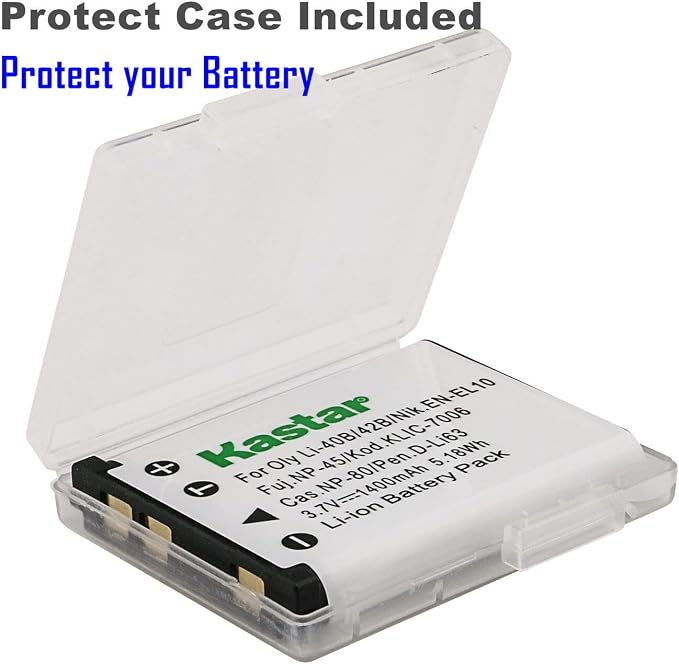Kastar 1-Pack Li-42B Battery and AC Wall Charger Replacement - Image 2
