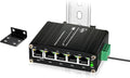 Mini Managed Industrial 5-Port Gigabit Ethernet Switch Solar Power by Zhpuostd