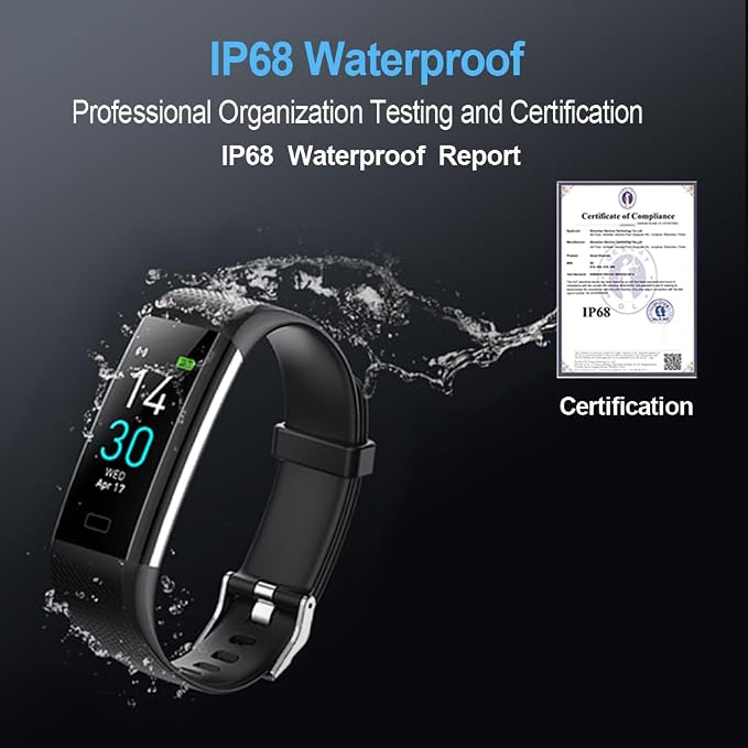 Fitness Tracker with Heart Rate Monitor/Step Counter/Calories, Activity Tracker - Image 6