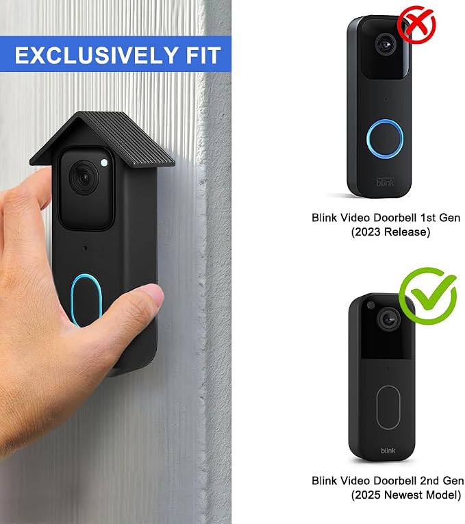 Silicone Protective Cover for Blink Video Doorbell – Weatherproof & - Image 2