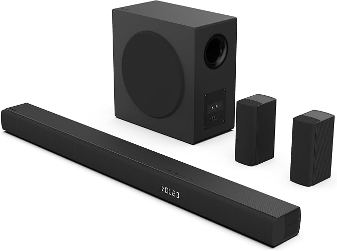 Hisense HS5100 5.1ch Soundbar with Wireless Subwoofer, Dolby Audio, DTS Virtual:X, Rear Surround Speakers, Center Speaker, HDMI ARC, Bluetooth 5.3, Remote Control - Image 15