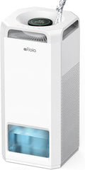 Afloia Air Purifier and Humidifier Combo in One-Cool Mist Evaporative for Home Bedroom Large Roome up tp 3000ft², with Humidity&Air Quality Sensor, Remove Pets Hair Mold Dust Odor Pollen Smoke, White by Afloia
