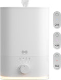 Everlasting Comfort 6L Top Fill Humidifier for Bedroom – Quiet, Easy to Fill & Clean, 60HR Runtime, Night Light, Timer, Ultrasonic Cool Mist, Auto Shut-Off, Essential Oil Compatible - White by EverlastingComfort