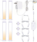 4pack 7inch Dimmable LED Kitchen Light Kit, 2700-6000K Smart Closet Cabinet by BLESSINGLUX