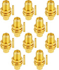 10 PCS SMA Connectors SMA Female Bulkhead Solder Connector by POBADY