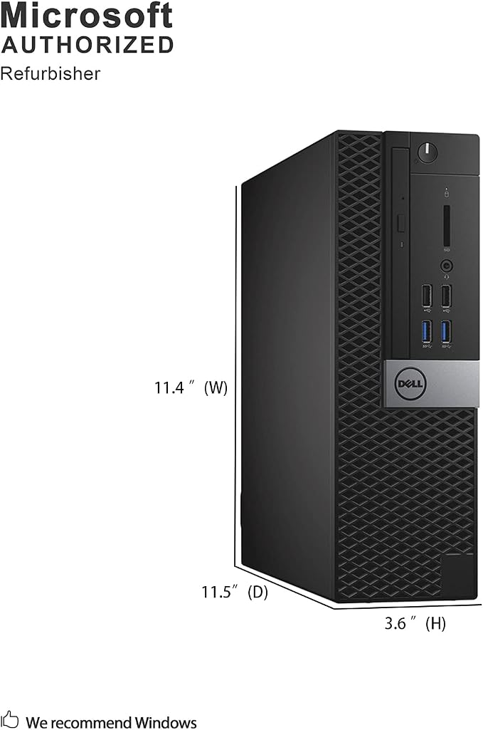 Dell OptiPlex 7040 Small Form Factor PC, Intel Quad Core i7-6700 up to 4.0GHz, 16G DDR4, 512G SSD, Windows 11 Pro (Renewed) - Image 3