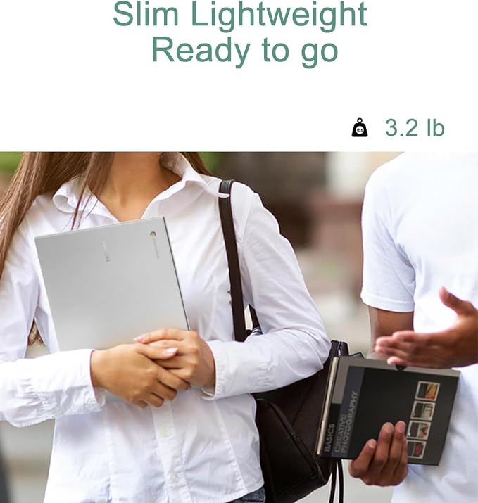 Samsung Galaxy Chromebook Go Laptop, 14" LED, Intel Celeron N4500, 4GB RAM | 320GB Storage (64GB eMMC + 256GB SD Card), Home, Students, 12-Hr Long Battery, Spill-Resistant, Webcam, IST HUB, Chrome OS - Image 9