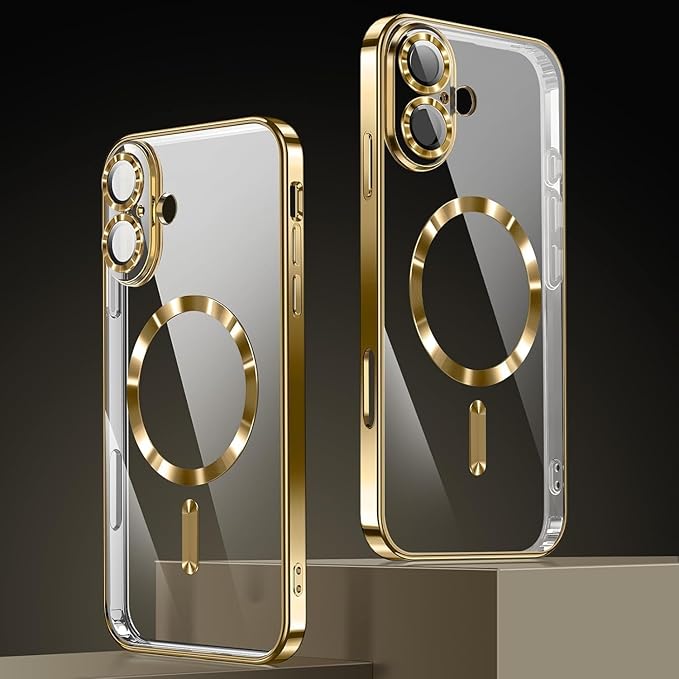 Magnetic Glossy Case for iPhone 17, iPhone17 Phone Case Slim Clear Luxury - Image 2