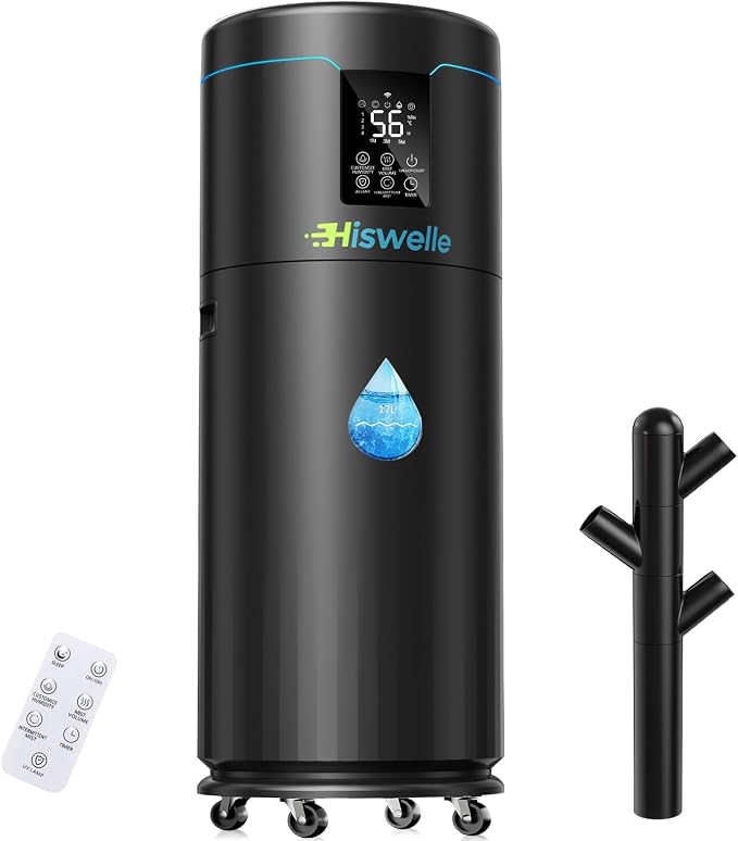 Large Humidifiers for Bedroom, 4.5 Gal Cool Mist Humidifier for Large Room Whole House with Remote Control, 800mL/h Output, 48H Runtime, Auto Humidistat, Wheels, Timer, Essential Oil Tray by HumidifiersforLargeRoom